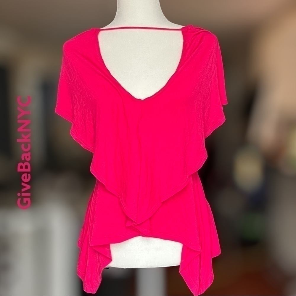 Miso Keyhole Top Fuchsia Size Small